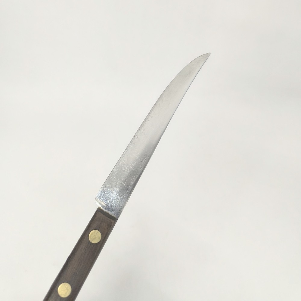 VINTAGE | Empire Mid Century Stainless Steel Slicer Knife Wood Handle 9.25"